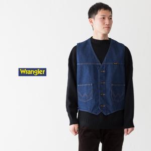 ラングラー デニムベスト 74130PW メンズ カウボーイ ジレ UNLINED DENIM VEST｜cocochiya