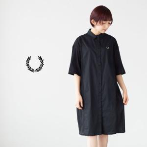 フレッドペリー シアー パネル シャツ ドレス D7170 FRED PERRY レディース ワンピース｜cocochiya