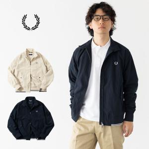 フレッドペリー FRED PERRY クリンクル ハリントン ジャケット J2321 メンズ ブルゾン スウィングトップ｜ココチヤ