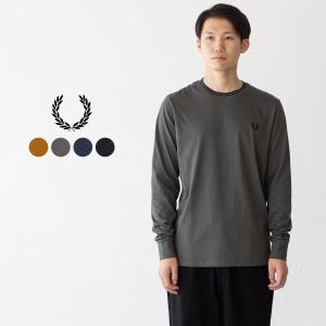 フレッドペリー ツイン ティップド Tシャツ 長袖 FRED PERRY M9602 メンズ レディース リンガーTシャツ｜cocochiya