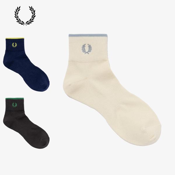 フレッドペリー 靴下 シングル ティップド ショート ソックス FRED PERRY F20009 ...