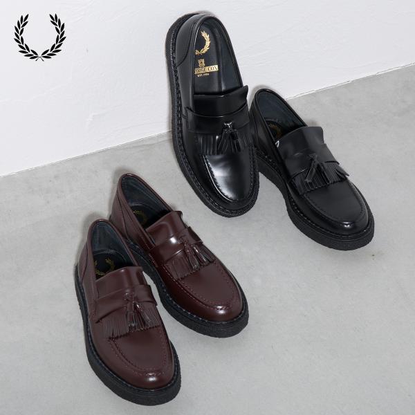 フレッドペリー ジョージコックス FRED PERRY GEORGE COX タッセル ローファー ...