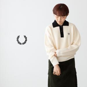 FRED PERRY（フレッドペリー） ボタン スルー シアー リブ ポロシャツ