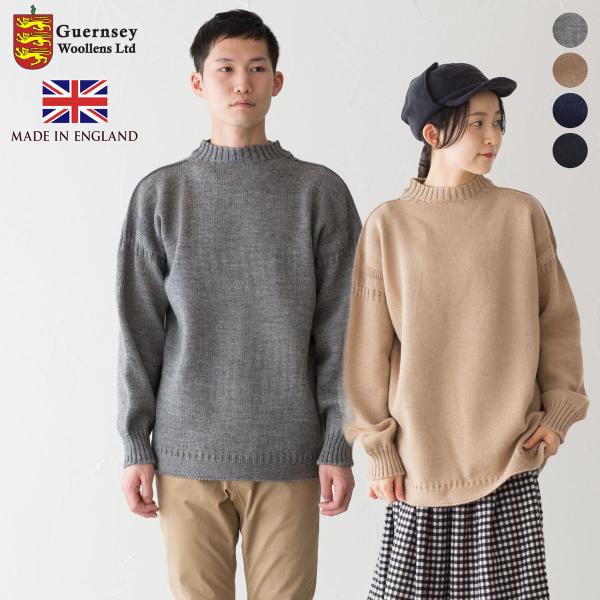 ガンジーウーレンズ オーバーサイズ プルオーバー セーター GUERNSEY WOOLLENS GW...