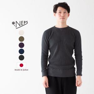 NEPS クラシック ワッフル ヘンリーネック Tシャツ N1302 CLASSIC