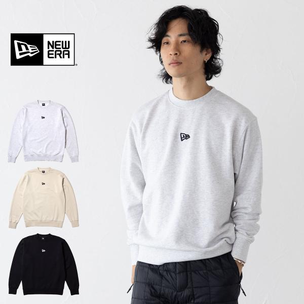 ニューエラ スウェット クルーネック フラッグロゴ ミニ NEW ERA メンズ レディース トレー...