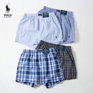 ポロ ラルフローレン ボクサー トランクス POLO Ralph Lauren メンズ 織柄 チェック 布帛 アンダーウエア 下着 [ネコポス可/1点まで]｜ココチヤ