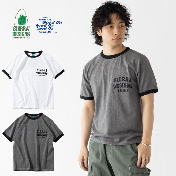 グッドオン×シエラデザインズ 半袖Tシャツ エスタブリシュ 1965 リンガー T 931006 コ...