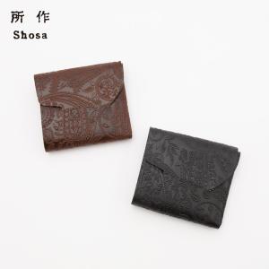 所作（shosa） 財布 cp ウォレット 3.5 スムースレザー 日本製 本革 三