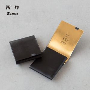 所作（shosa） 【褪色あり30%OFF】所作 ロングウォレット ハンド