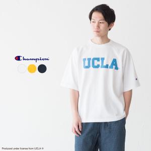 チャンピオン T1011 アメリカ製 半袖 Tシャツ UCLA ラグランスリーブ 大学公認 カレッジプリント Champion C5-X307  [クロネコゆうパケット可]｜cocochiya