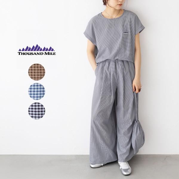 サウザンドマイル セットアップ フレンチスリーブシャツ＆ロングパンツセット THOUSAND MIL...