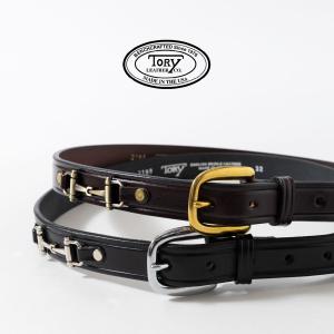 【極美品 36インチ】トリーレザー　2193　1inch BIT BELT　黒 TORY LEATHER（トリーレザー） ベルト 1inch BIT BELT レザーベルト