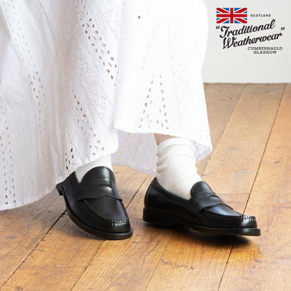 トラディショナル ウェザーウェア レイン ローファー 防水 A261APGGO0205 レディース ...