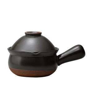 日常茶飯器 黒マット 茶碗付行平 日本製の商品画像