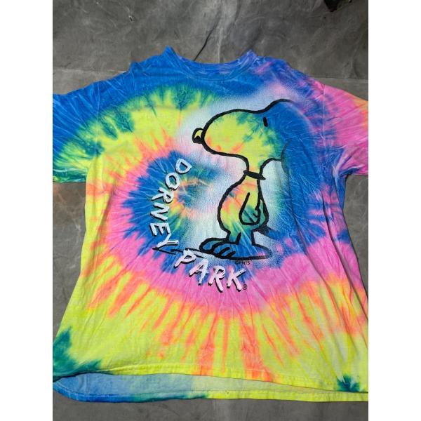 90'S 20'S ヴィンテージ TEE snoopy colortone スヌーピー　タイダイ染め