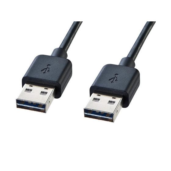 サンワサプライ USBケーブル A-A 2m ブラック KU-RAA2 ＵＳＢケーブル 配線