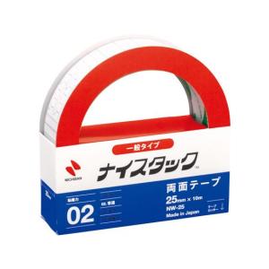 ニチバン 再生紙両面テープ ナイスタック レギュラーサイズ NW-25 一般両面テープ 両面テープ 粘着テープ 梱包