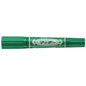 ゼブラ ハイマッキー 太字 細字 緑 MO-15...の商品画像