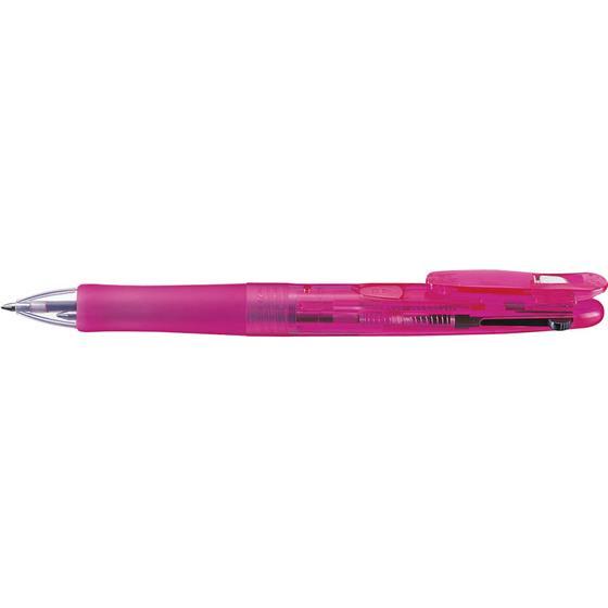 ゼブラ クリップ-オンG-2C 軸色ピンク 10本 B2A3-P ２色 油性ボールペン 多色 多機能