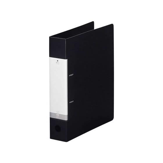リヒトラブ D型リングファイル A4タテ 背幅56mm 黒 G2240-24 Ａ４ Ｄ型２穴リングフ...