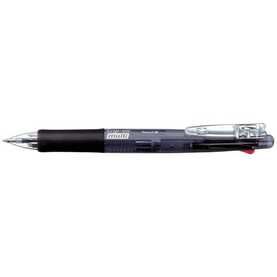 ゼブラ クリップオンマルチ(4色ボールペン+シャープペン)黒 B4SA1-BK シャープペン付き 油...