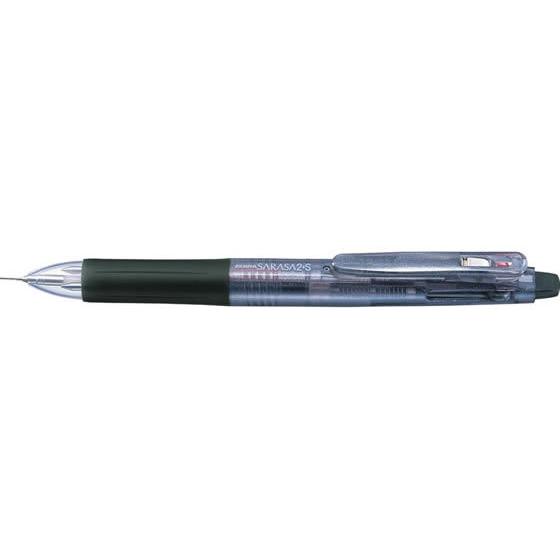 ゼブラ サラサ2+S 黒 SJ2-BK シャープペン付き 水性ゲルインクボールペン 多色 多機能
