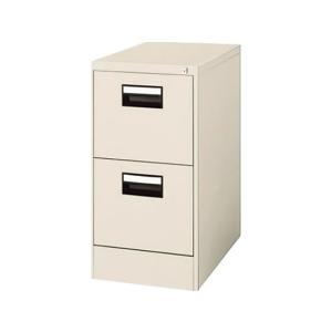 ライオン事務器 ホワイト色ファイリングキャビネット 高さ70cm・奥行