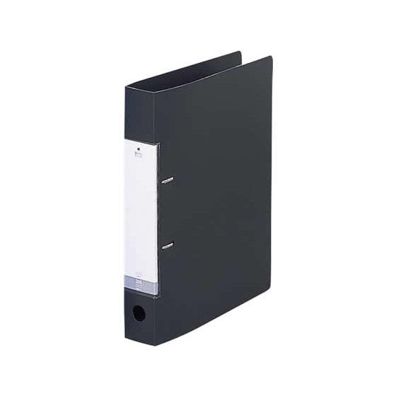 リヒトラブ D型リングファイル A4タテ 背幅46mm 黒 10冊 Ａ４ Ｄ型２穴リングファイル Ｐ...