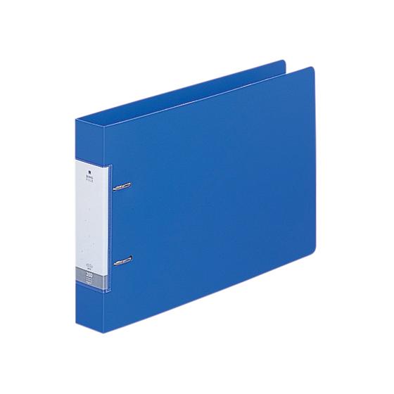 リヒトラブ D型リングファイル A4ヨコ 背幅46mm 青 G2236-8 Ａ４ Ｄ型２穴リングファ...