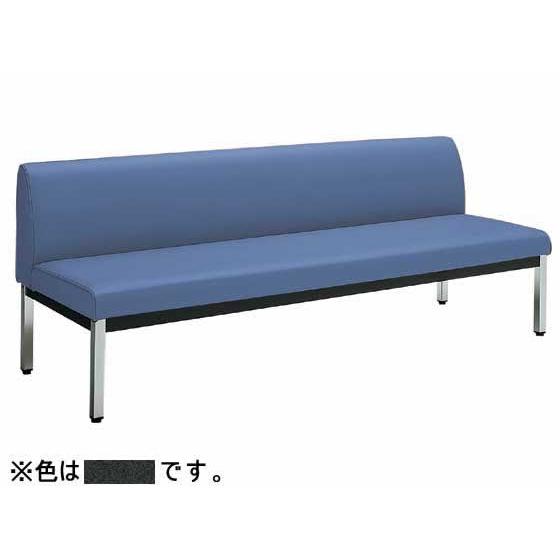【メーカー直送】コクヨ 150アームレスチェアー 角メッキ脚 ローバック W1800 黒【代引不可】...