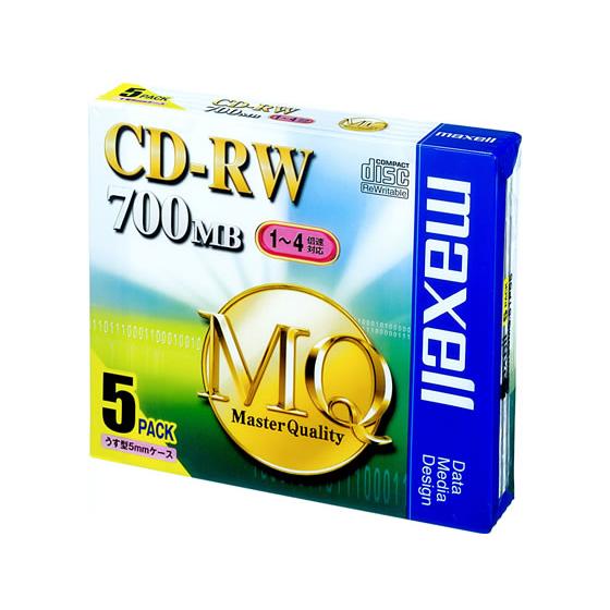 マクセル CD-RW700MB5枚 CDRW80MQ.S1P5S データ用ＣＤ−Ｒ ＣＤ−ＲＷ デー...