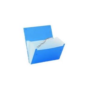 キングジム ドキュメントファイル(エコノミータイプ) A4 13ポケット 青 ケースファイル 書類ケ...