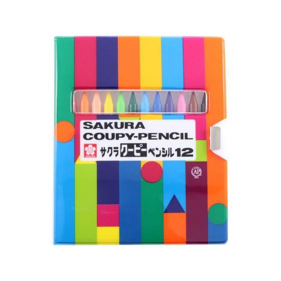 サクラクレパス クーピーペンシル12色(ソフトケース入り) FY12-R1 １２色セット クーピーペ...