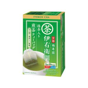 宇治の露製茶 伊右衛門抹茶入り煎茶ティーバック 20バッグ ティーバッグ 緑茶 お茶 飲料