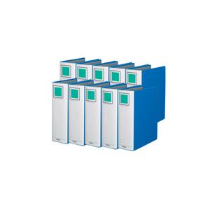 コクヨ チューブファイル〈エコツインR〉A4タテ とじ厚80mm 青 10冊 パイプファイル 2つ穴...