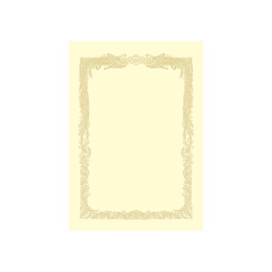 タカ印 OA賞状用紙 クリームA4判横書き 10枚 10-1068 賞状用紙 事務用ペーパー ノート