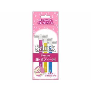 schick（シック） プリケア Tディスポ 顔・ボディ用カミソリ 3本入 (1