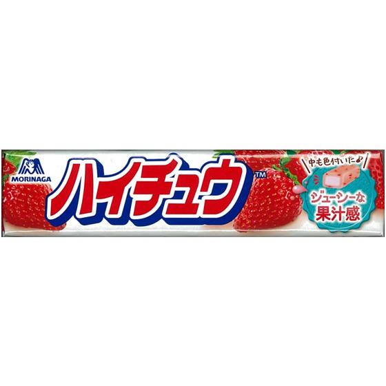 森永製菓 ハイチュウ ストロベリー スティック 12粒 キャンディ 飴 グミ タブレット お菓子