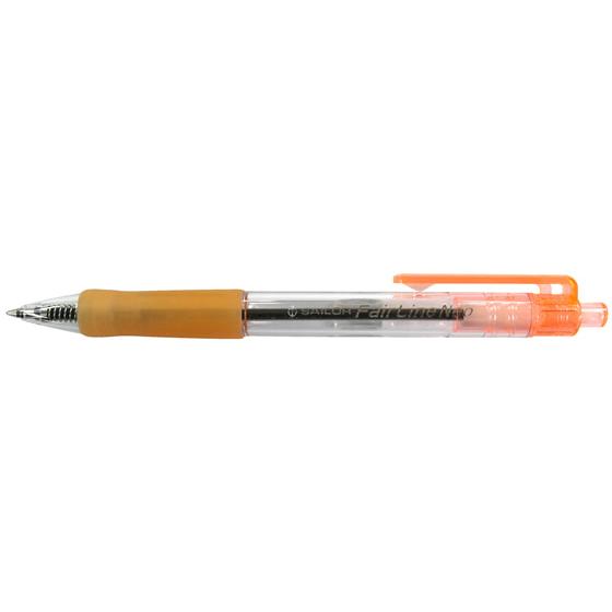 セーラー万年筆 フェアラインネオボールペンオレンジ 16-3085-273 黒インク 油性ボールペン...