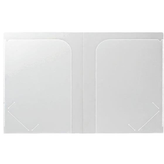 プラス A3・2つ折りクリアーホルダー A4 100枚 88147 見開きタイプ Ａ４ Ａ３ 二つ折...