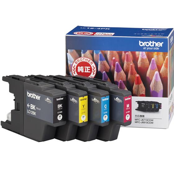 ブラザー インクカートリッジ マルチパック LC12-4PK ブラザー ｂｒｏｔｈｅｒマルチパック ...