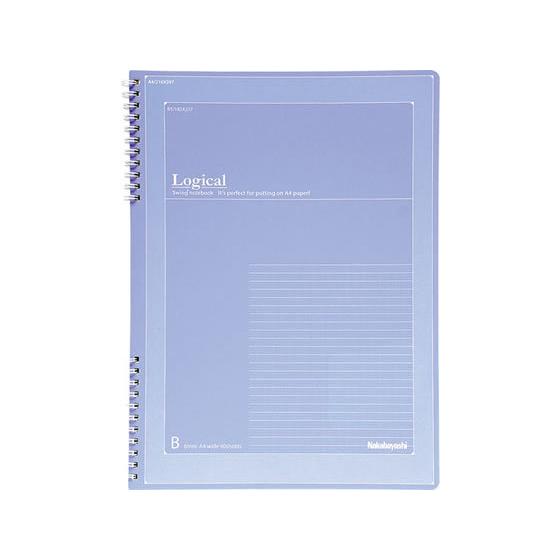 ナカバヤシ スイングロジカルWリングセクションノートA4ワイドB罫 NW-A401WB リング綴じタ...