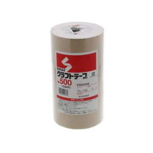 セキスイ クラフトテープ 75mm×50m 30巻 NO.500 茶 黄土 クラフトテープ ガムテープ 粘着テープ 梱包｜ココデカウ