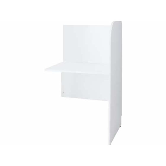 【メーカー直送】アール・エフ・ヤマカワ PCブースデスクII W700 増連背板付き ホワイト【代引...