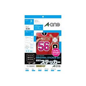 エーワン IJ用ホワイトフィルムラベル保護フィルム付 A4ノーカット 3セット 29421 ノーカッ...