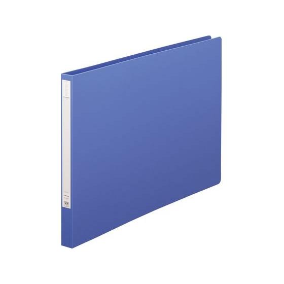 リヒトラブ パンチレスファイルHEAVYDUTY A3ヨコ 背幅25mm 藍 Ｚ式レバーファイル Ｐ...