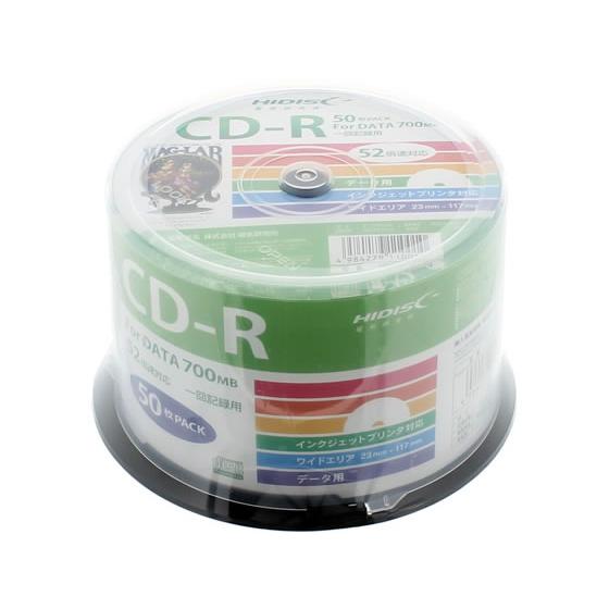 ハイディスク CD-R 700MB 52倍速 50枚 スピンドル入 データ用ＣＤ−Ｒ ＣＤ−ＲＷ デ...