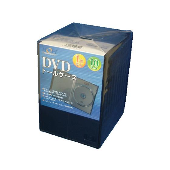 ナガセテクノサービス DVDケース M-Lock ブラック 10枚 FD1001TLB10 ＤＶＤト...