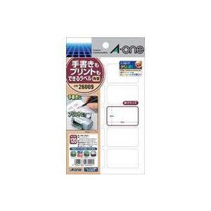 エーワン 手書きもプリントもできるラベル10面角型 12枚 26009 マルチプリンタ対応ラベルシー...